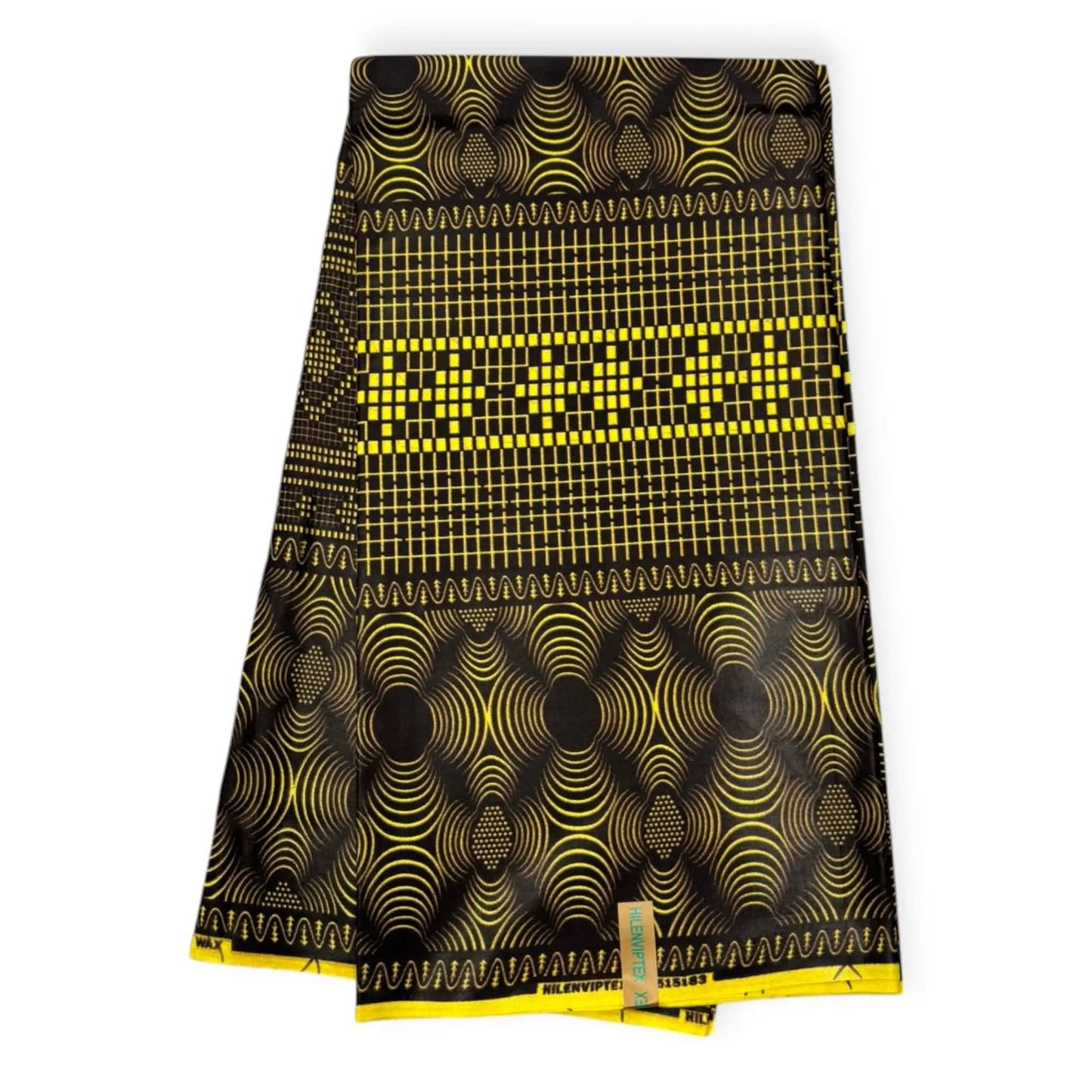 Wax Pagne Africain 6 Yards - 100% Coton - Marron - Satiné Soumawax Soumawax