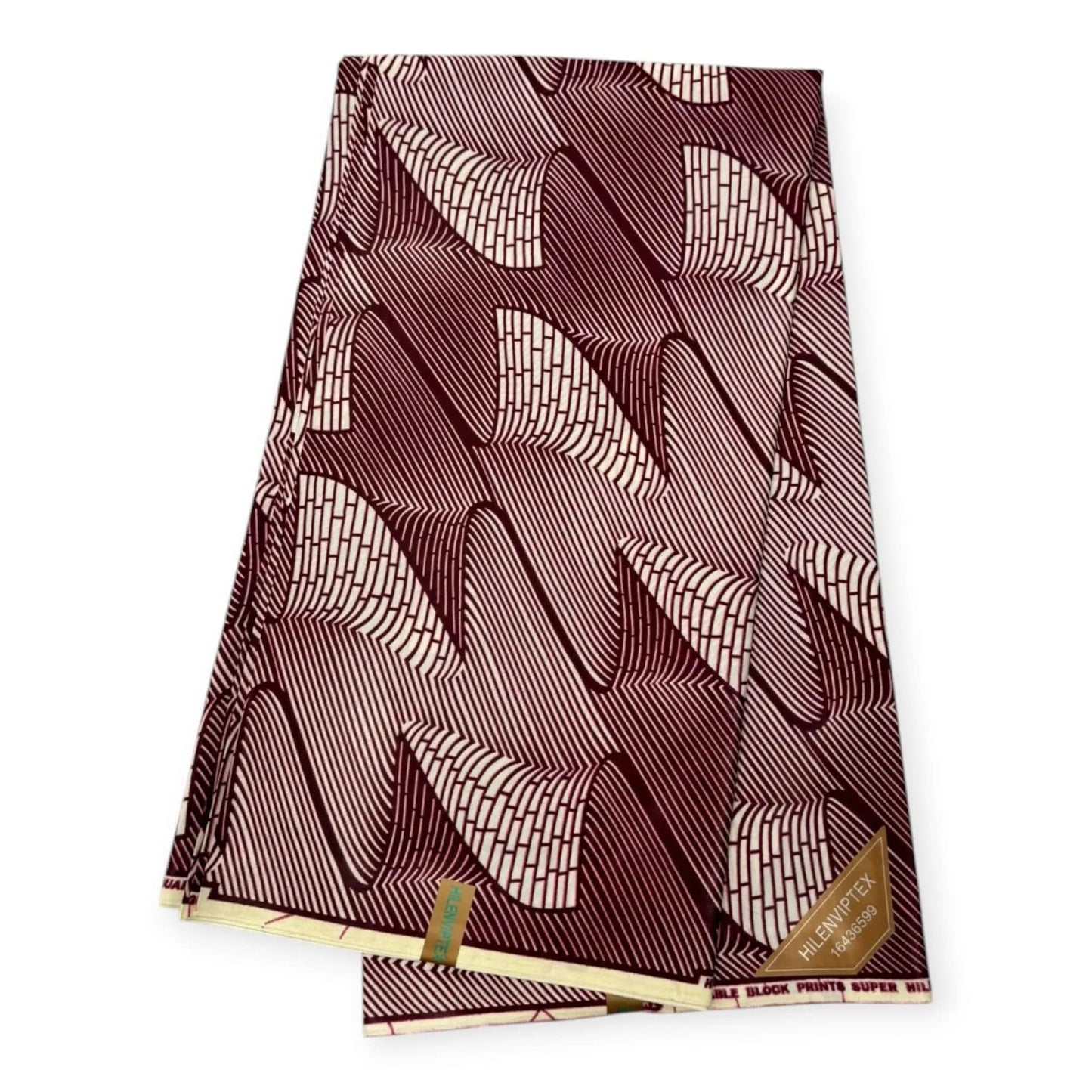 Wax Pagne Africain 6 Yards - 100% Coton - Rouge - Satiné Soumawax Soumawax
