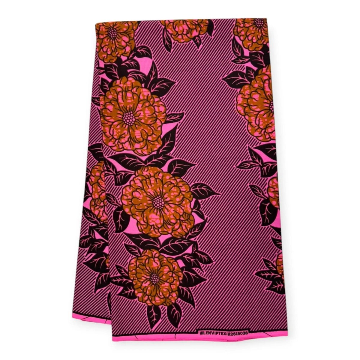 Wax Pagne Africain 6 Yards - 100% Coton - Rose - Soumawax Soumawax