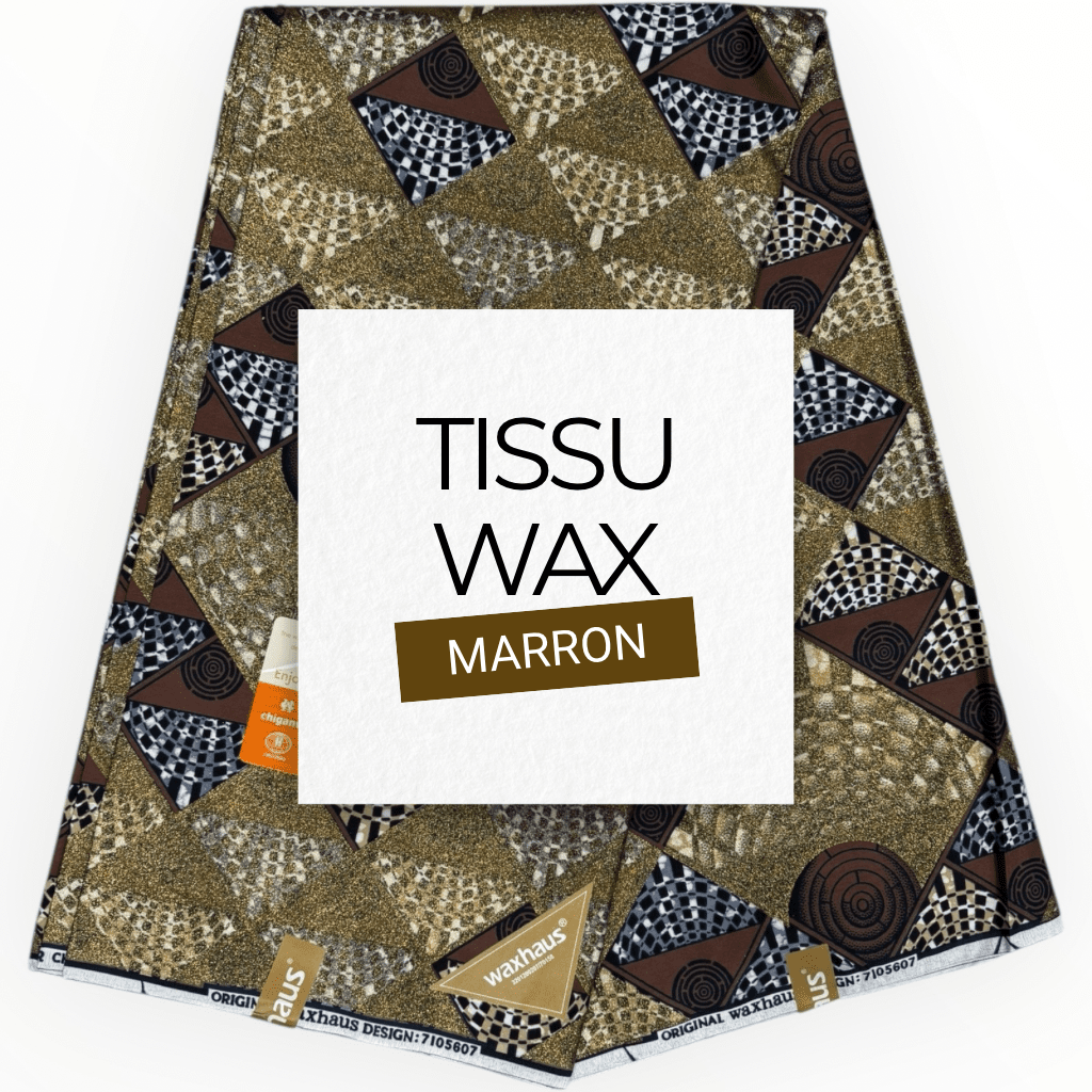 Sélection Soumawax : Pagne Wax Marron Chocolat ou Terre Soumawax