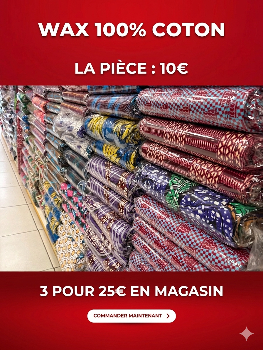 Tissu Wax 100% Coton à 10€ - Soumawax Soumawax