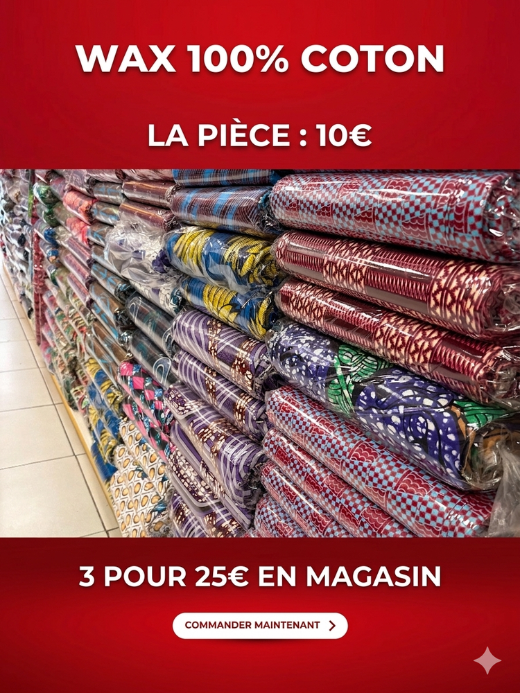 Tissu Wax 100% Coton à 10€ - Soumawax