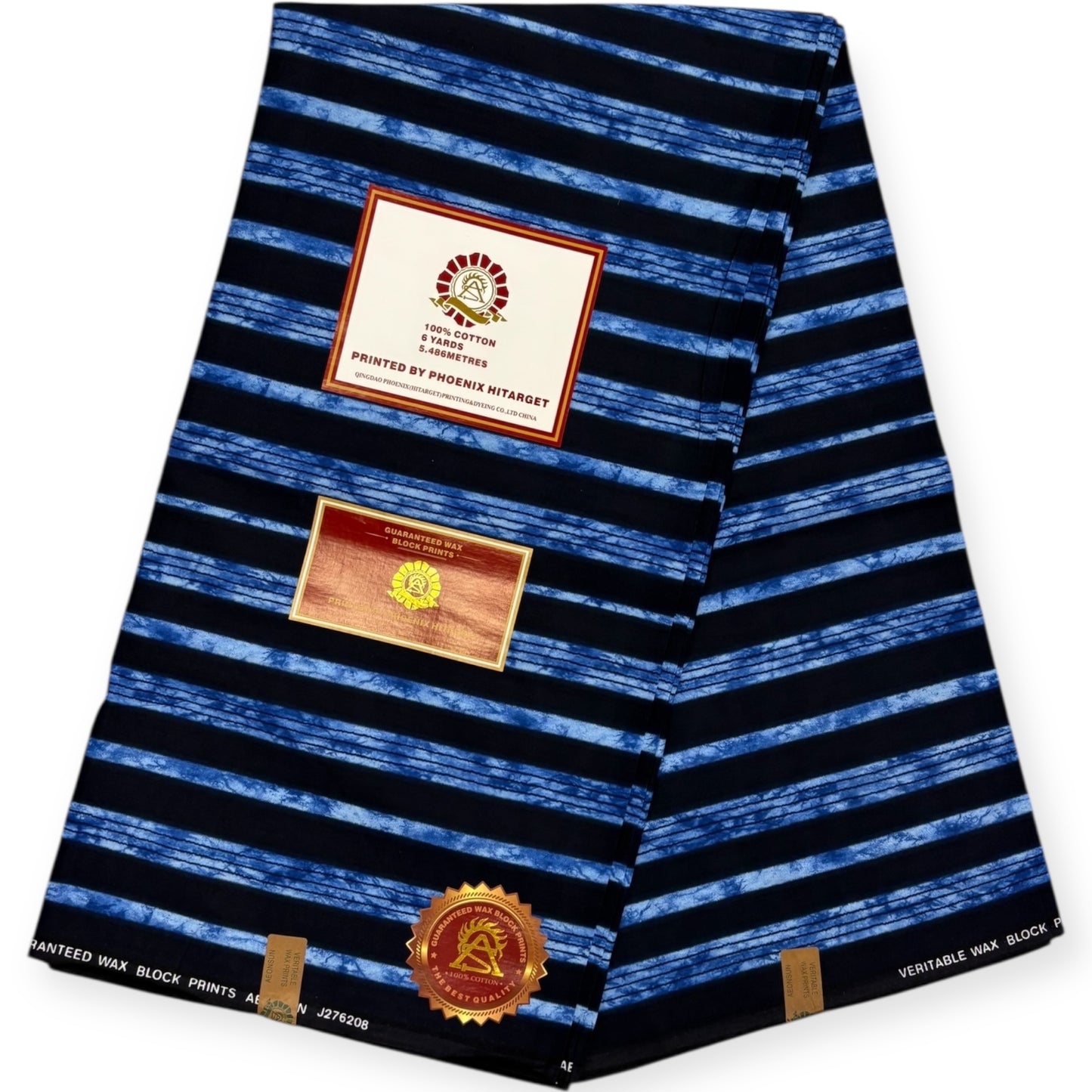 Wax motif Lepi Hitarget 6 Yards - 100% Coton - Bleu - Soumawax Soumawax