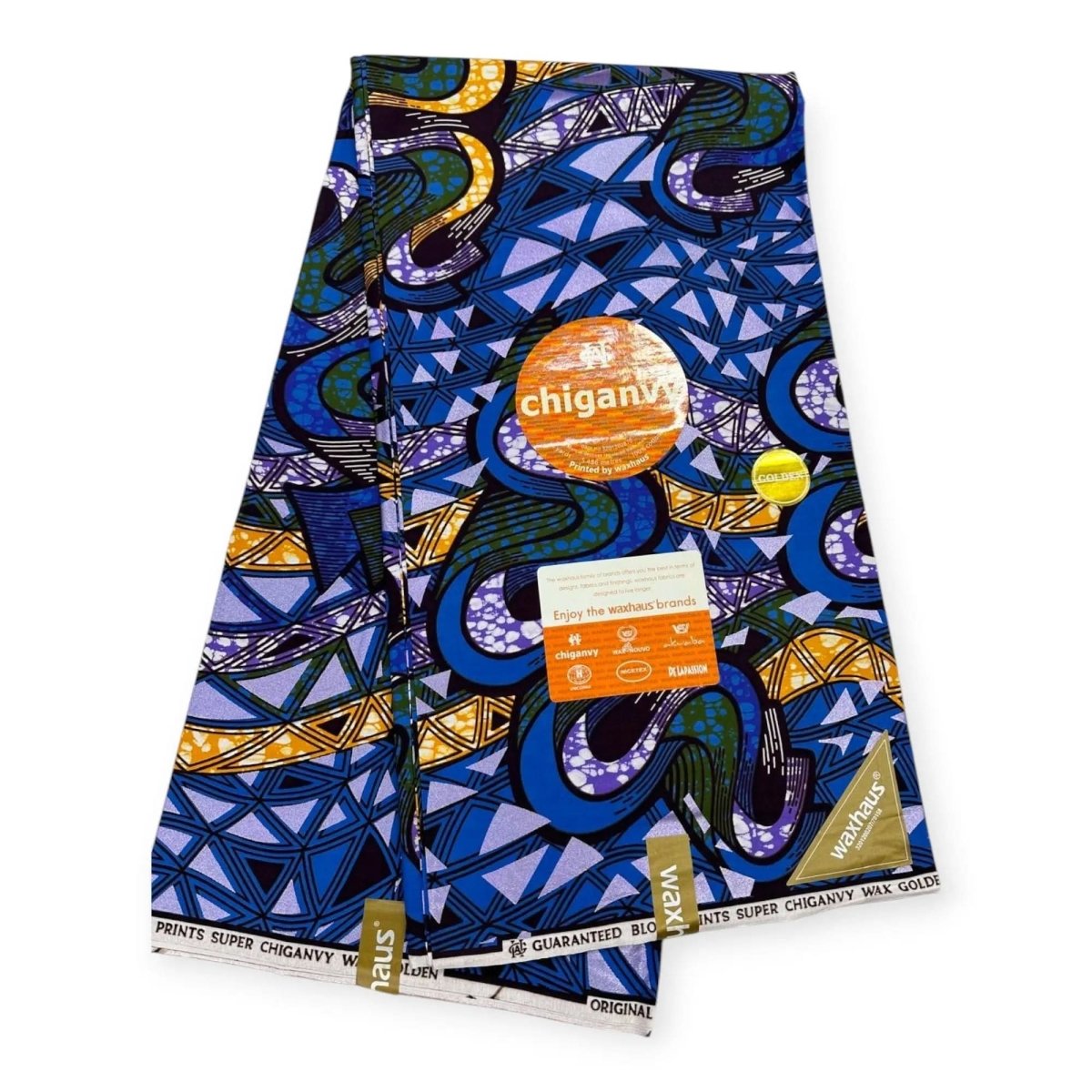 Wax Demi Super Brillant 6 Yards - 100% Coton - Mauve by Chiganvy - Soumawax Soumawax