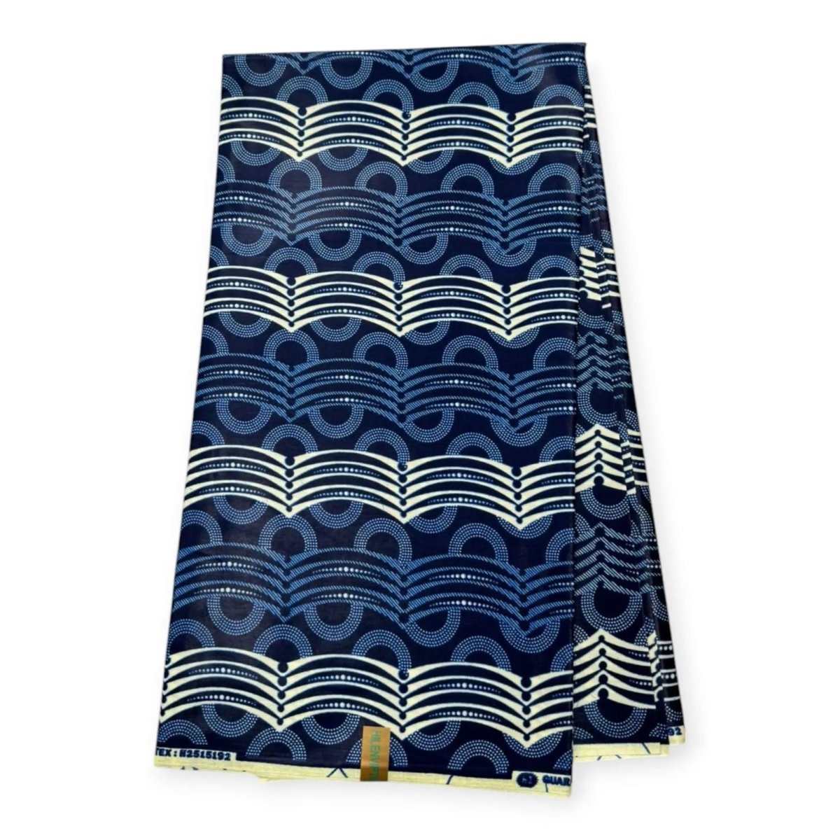 Wax Pagne Africain 6 Yards - 100% Coton - Bleu - Satiné - Soumawax Soumawax