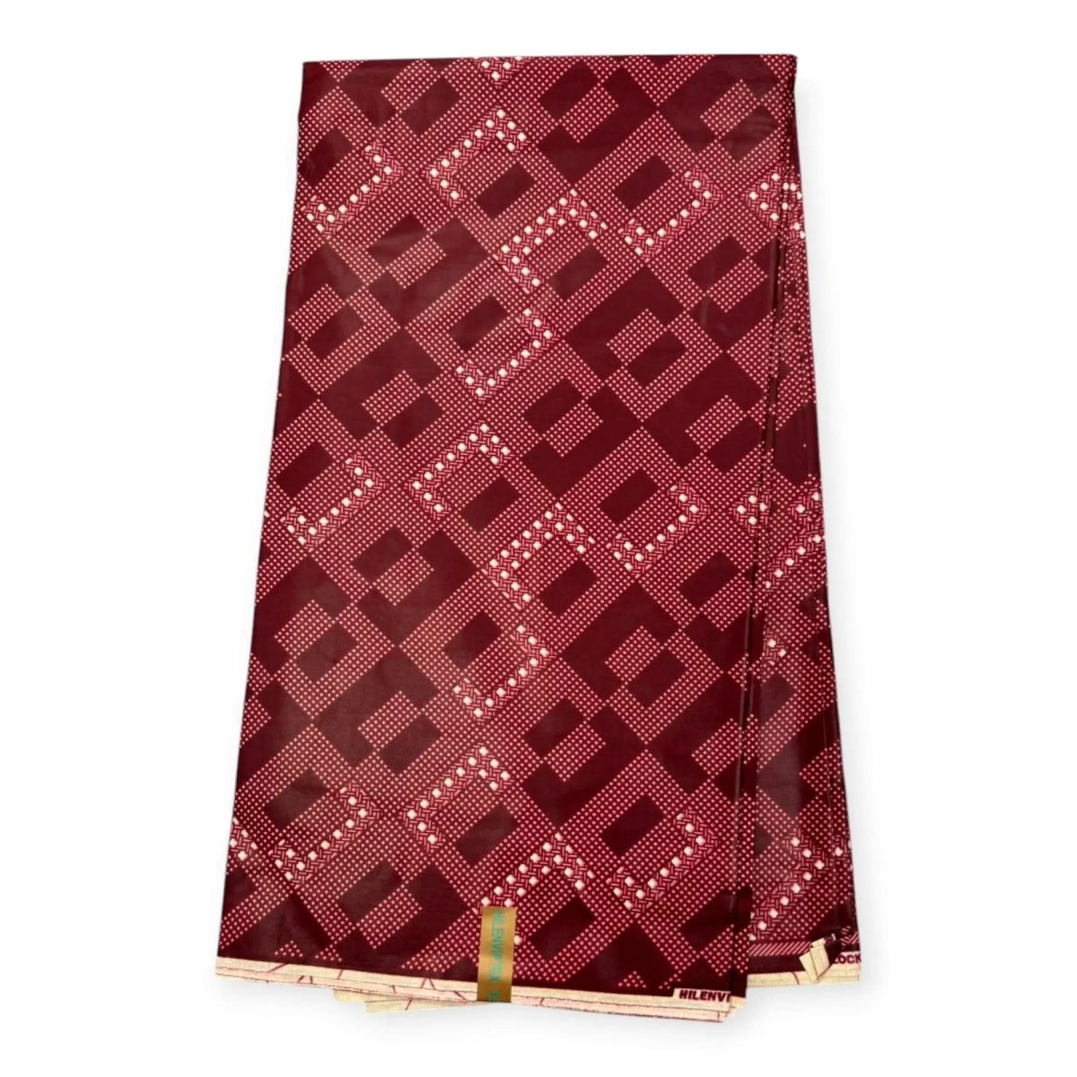 Wax Pagne Africain 6 Yards - 100% Coton - Rouge - Satiné - Soumawax Soumawax